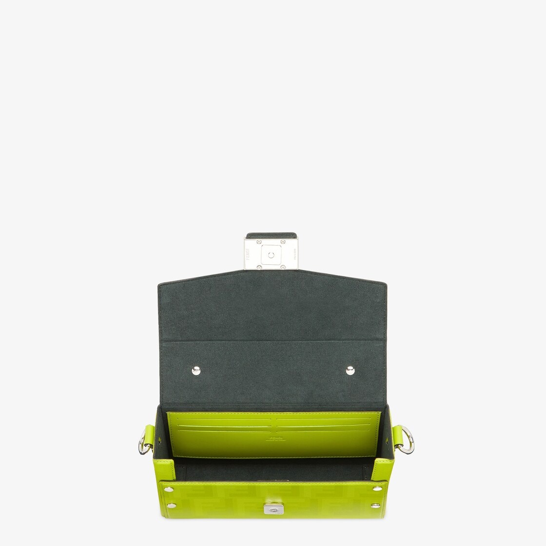 Acid green leather bag - 4