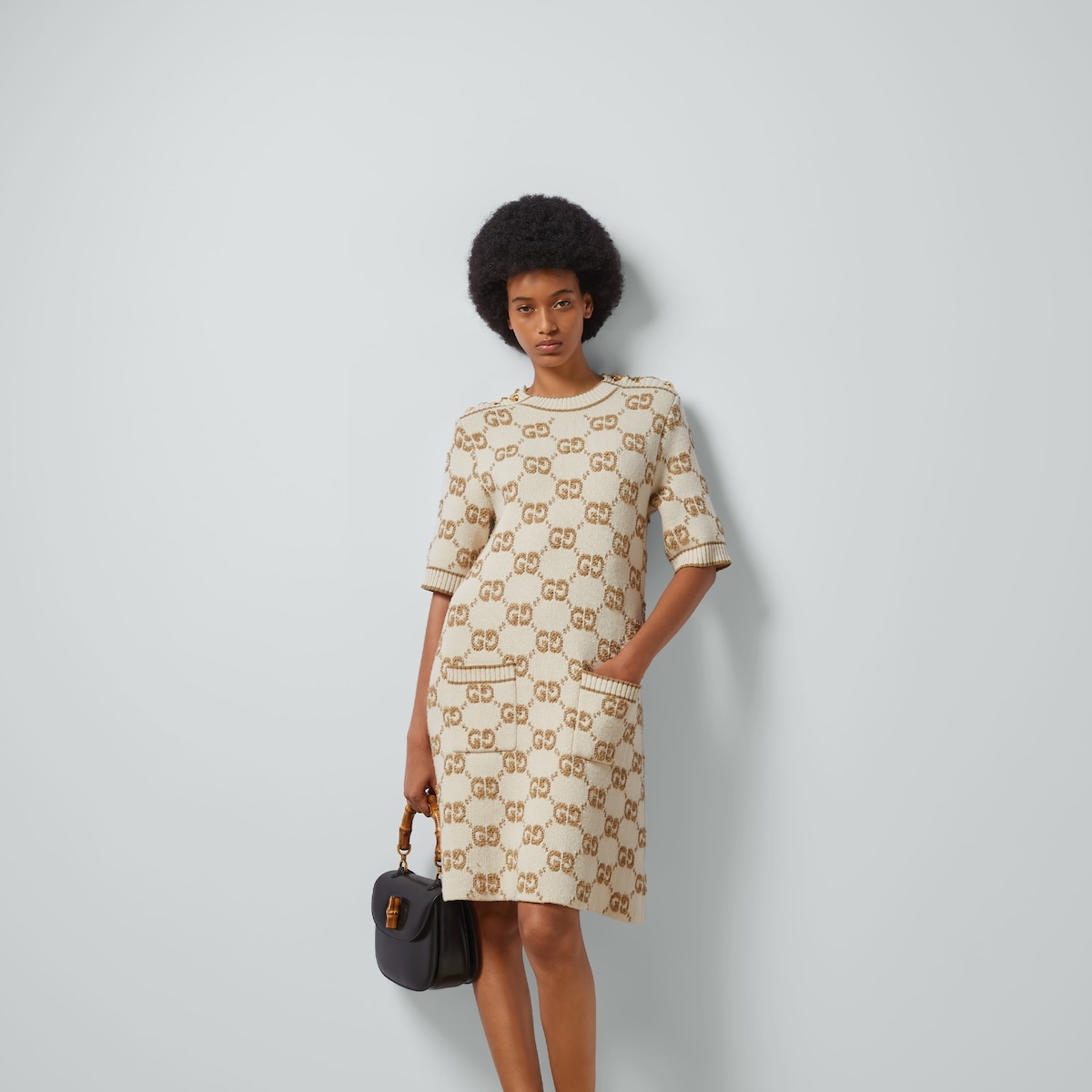 GG wool bouclé jacquard dress - 5