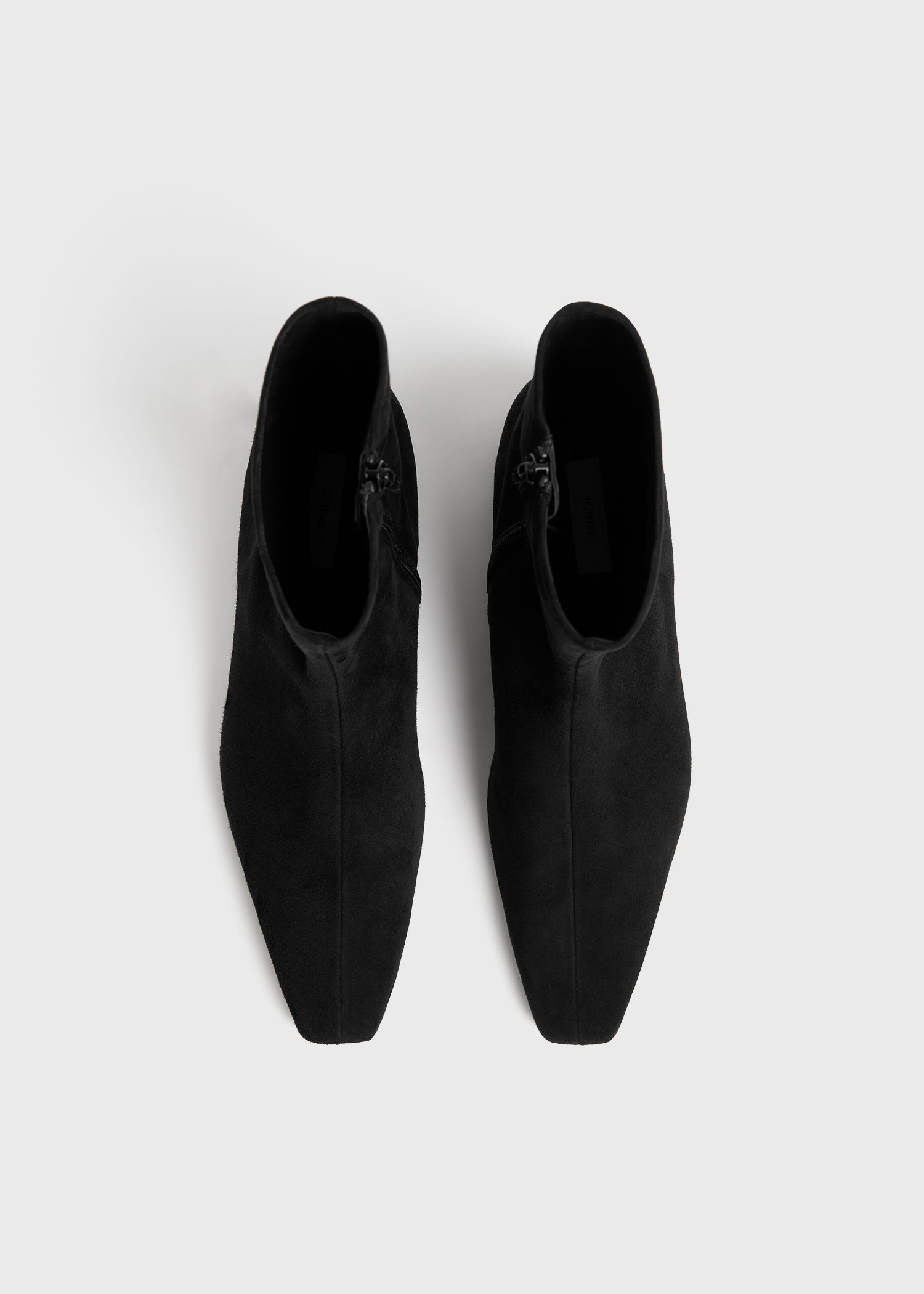 Zipped suede chelsea boots black - 4