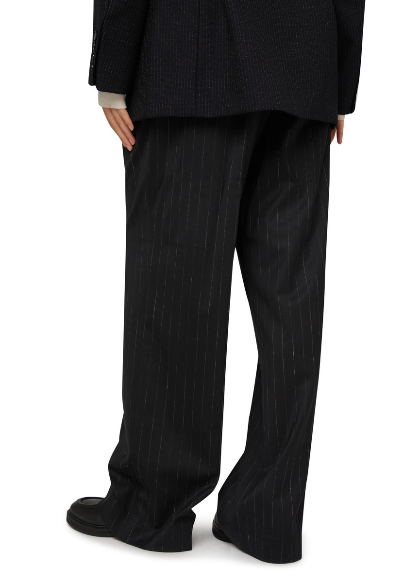 Striped wide-leg pants - 5