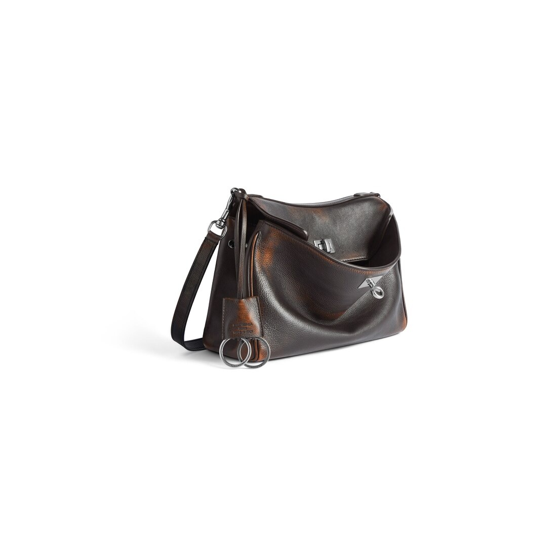 Men's Rodeo Messenger Bag Small in Brown - 2