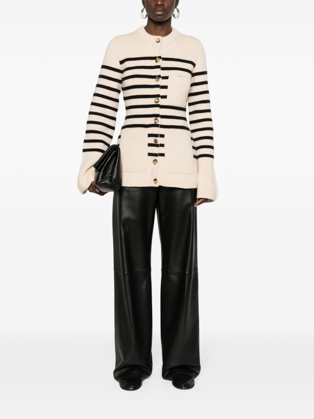 striped long-sleeve cardigan - 2