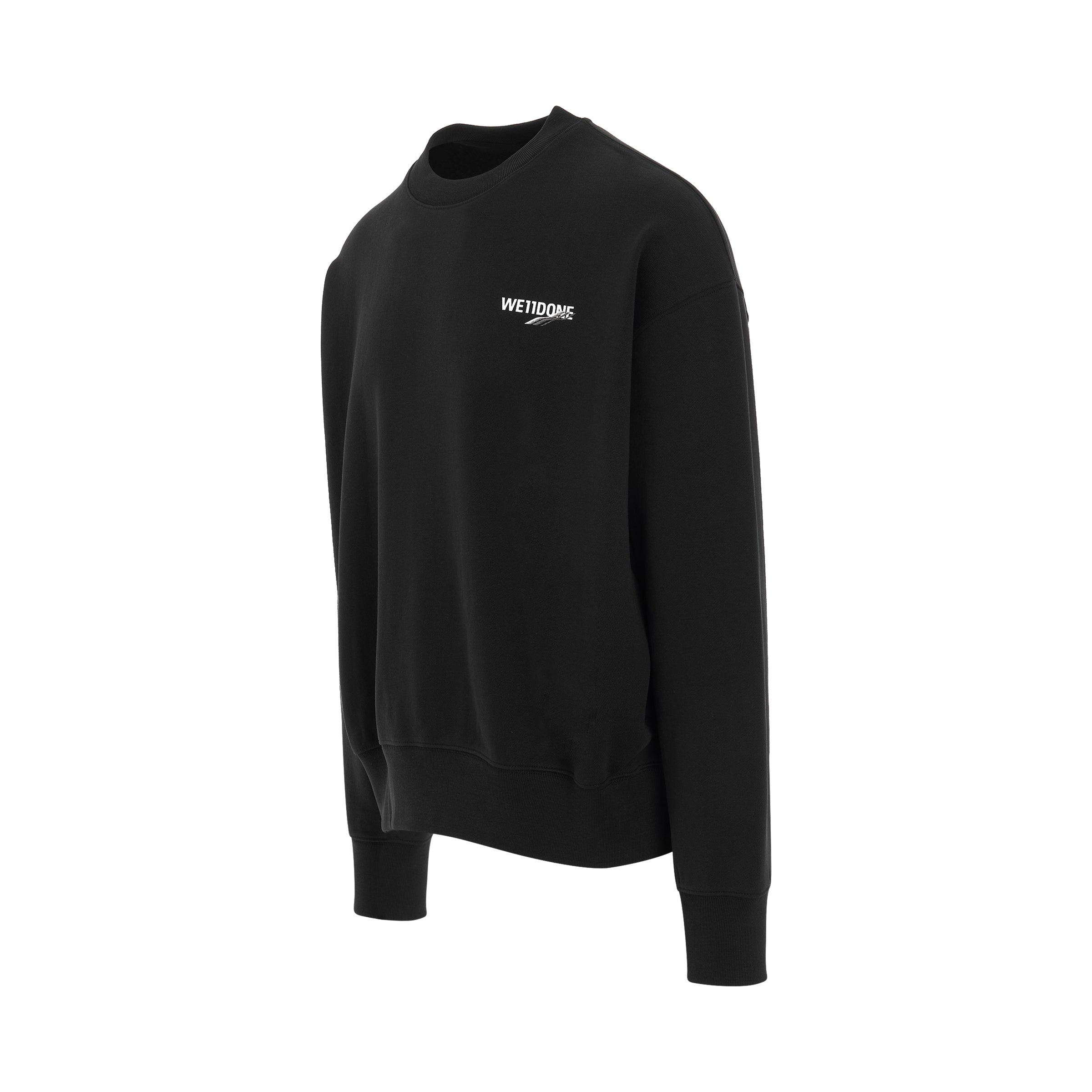 Basic 1506 Logo Sweatshirt in Black - 2