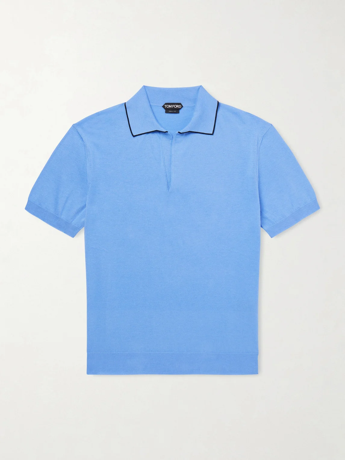 Sea Island Cotton and Silk-Blend Polo Shirt - 1