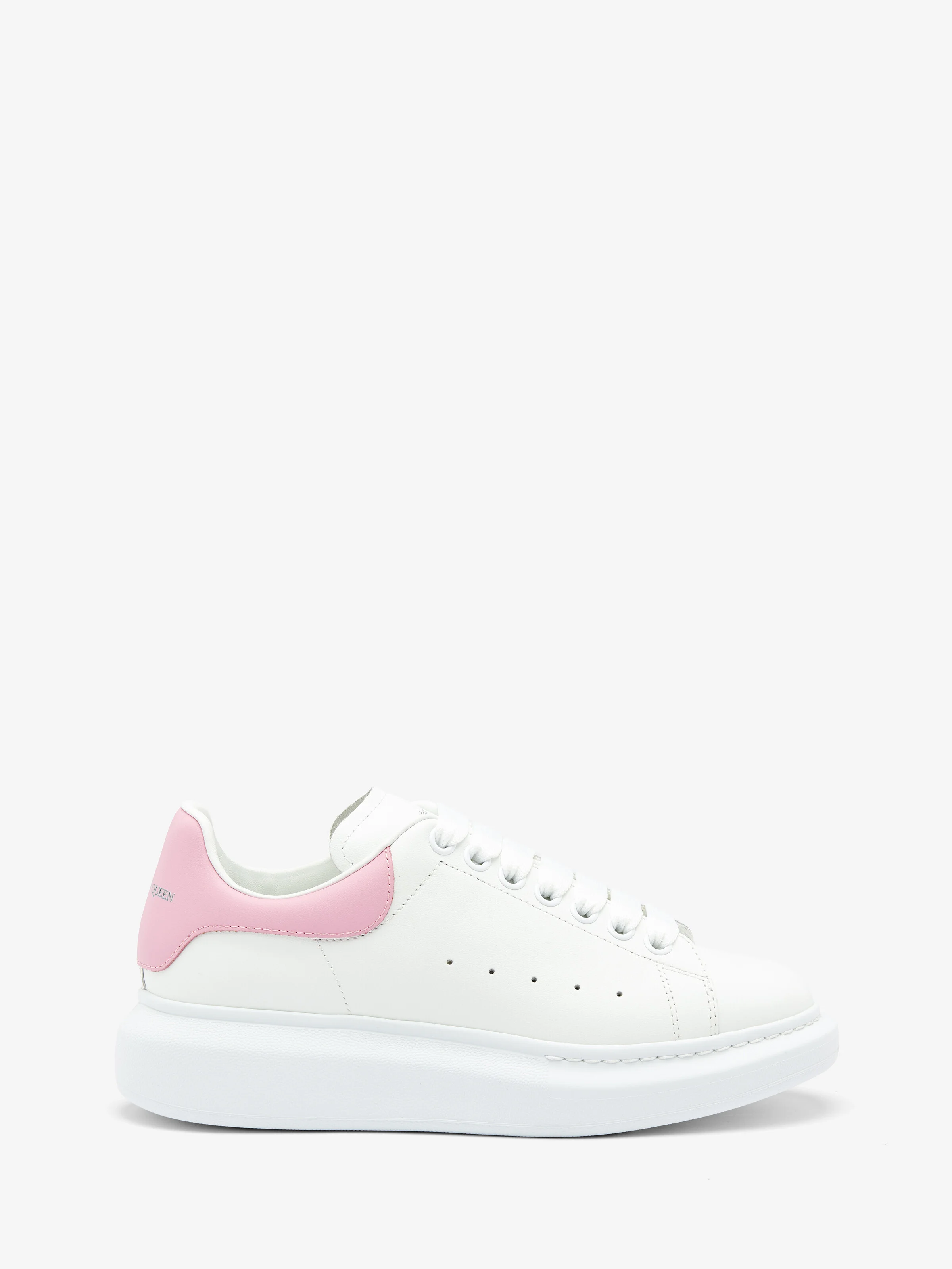 Women's Oversized Sneaker in White/Pink - 1