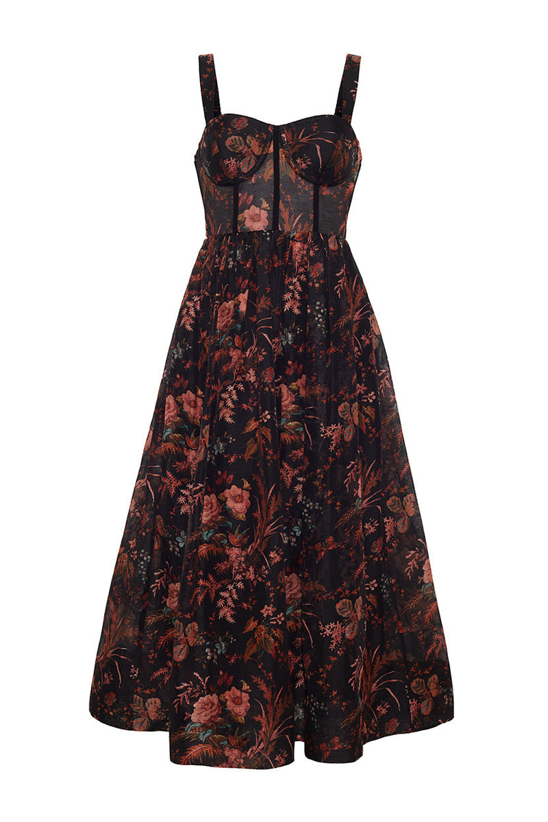Pheobe Midi Dress Bustier Romance, Puffed to Perfection 1