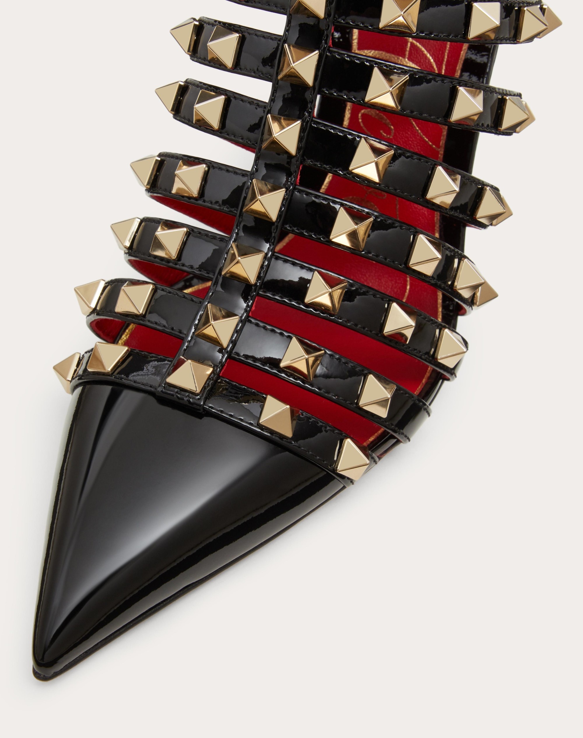 ROCKSTUD PATENT-LEATHER BOOT 100 MM - 5