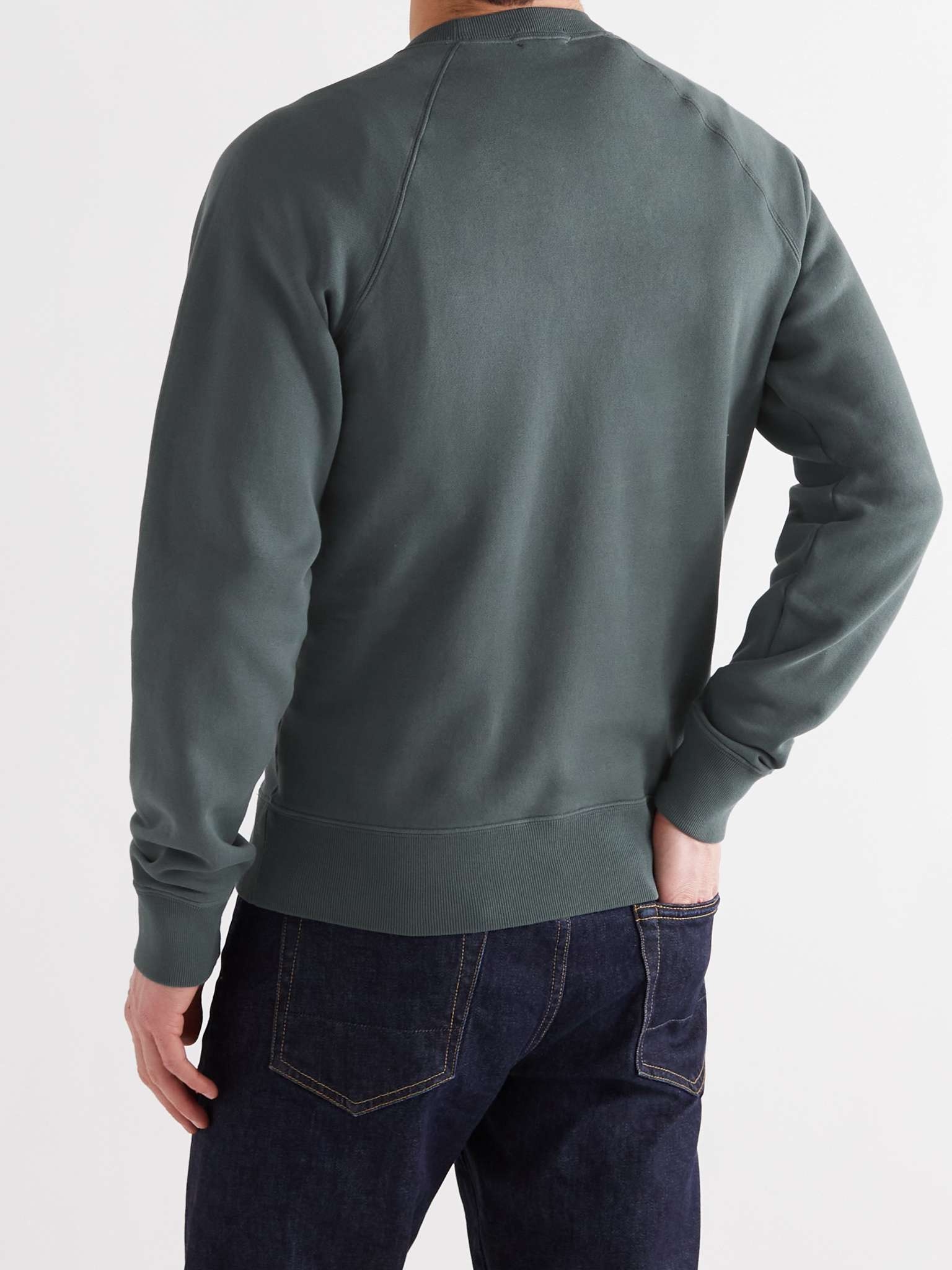 Garment-Dyed Cotton-Jersey Sweatshirt - 4