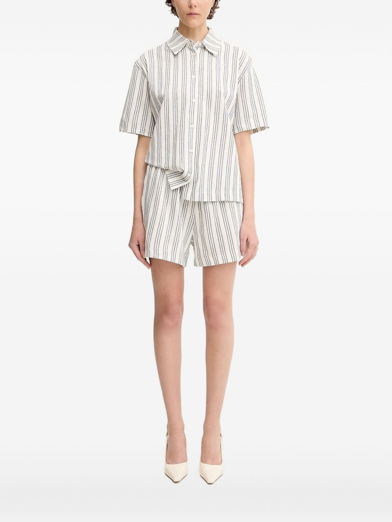 striped short-sleeve shirt 1