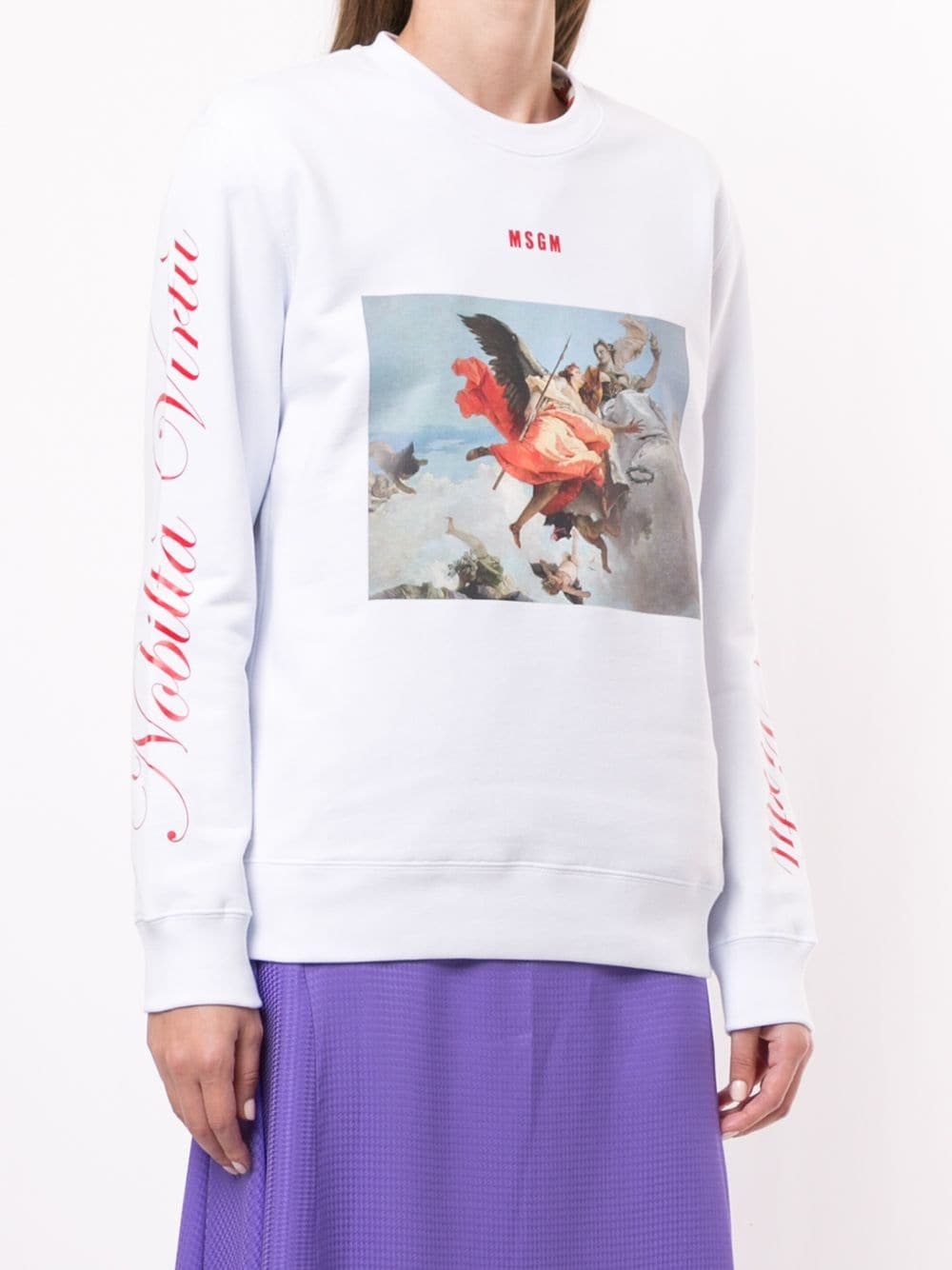 painting print sweatshirt - 3