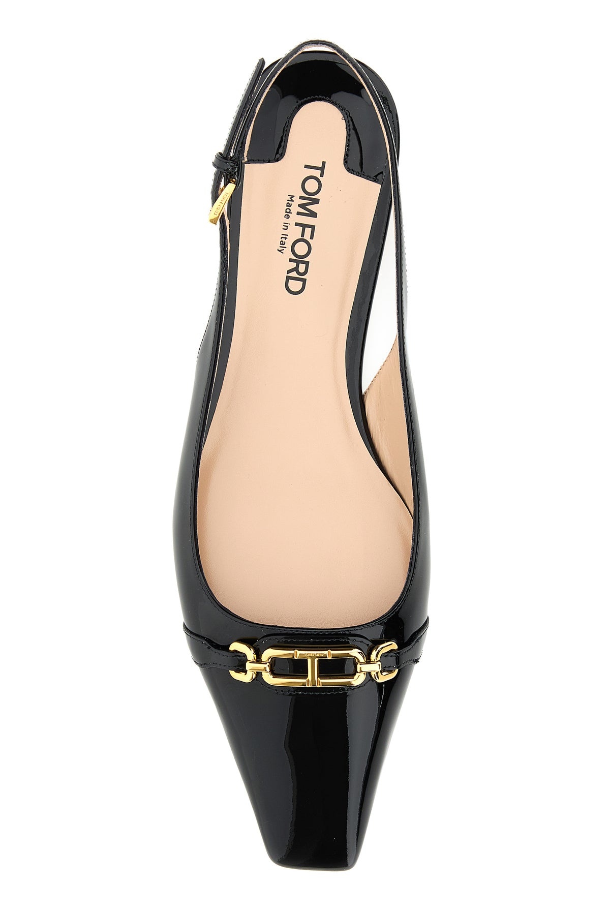 Black leather ballerinas - 4