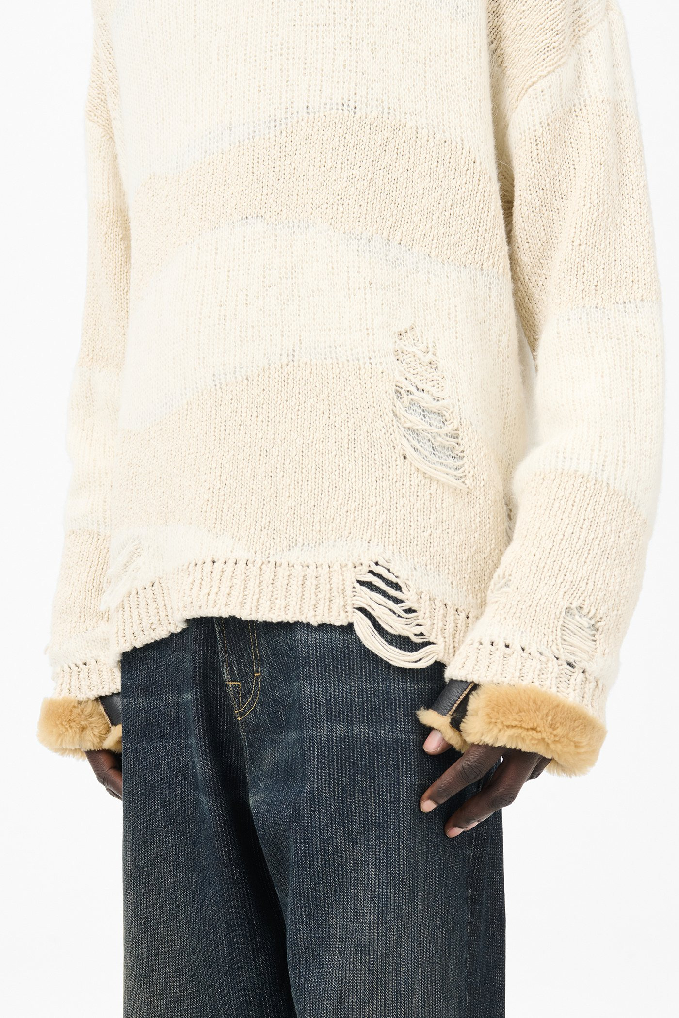 Popover Roundneck White Destructive Wave - 4