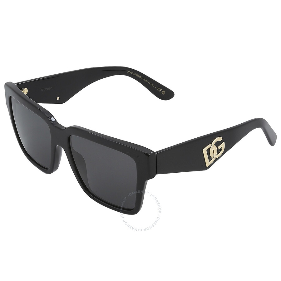 Dolce and Gabbana Dark Grey Square Ladies Sunglasses DG4436 501/87 55 - 5