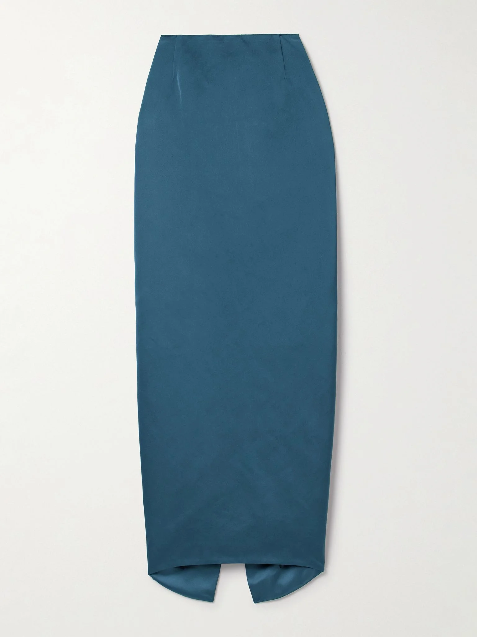 Wasp recycled duchesse-satin maxi skirt Navy - 1