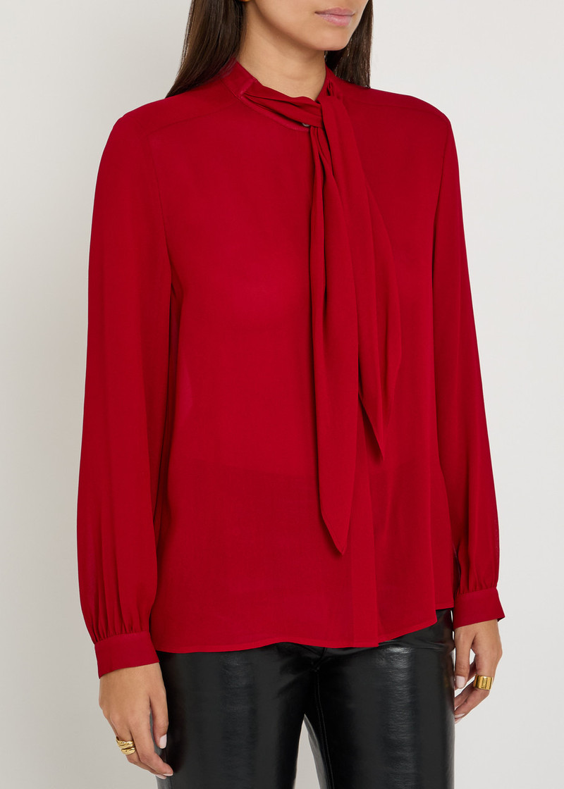 TORY BURCH Tory Burch Scarf-effect Georgette Blouse outlook