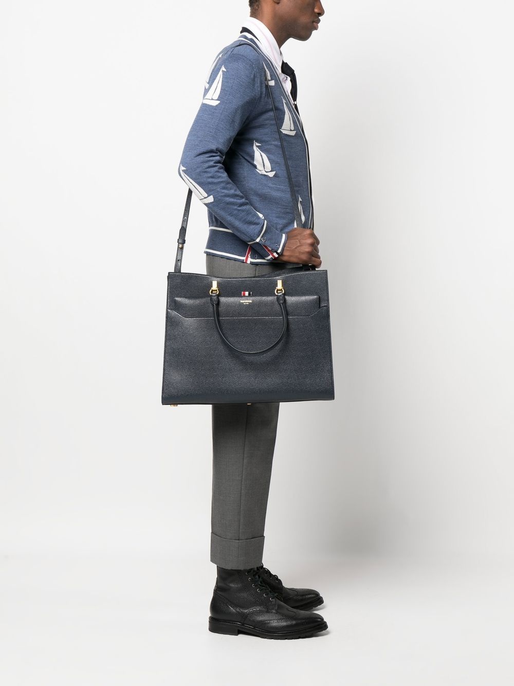 pebbled-leather Duet tote - 2