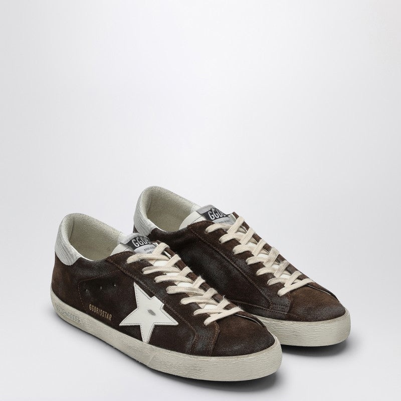 Golden Goose Super-Star Brown/White Low Trainer Men - 2