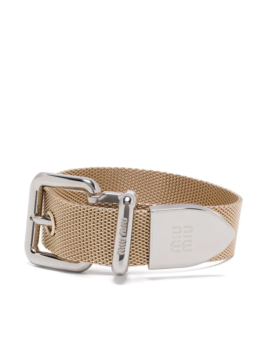 Miu Miu Two-Tone Buckle Bracelet - 1