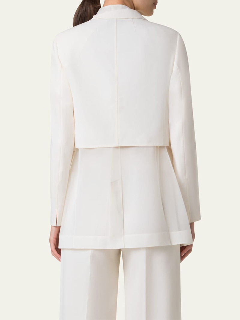 AKRIS Amie Short Wool Double-Face Jacket outlook