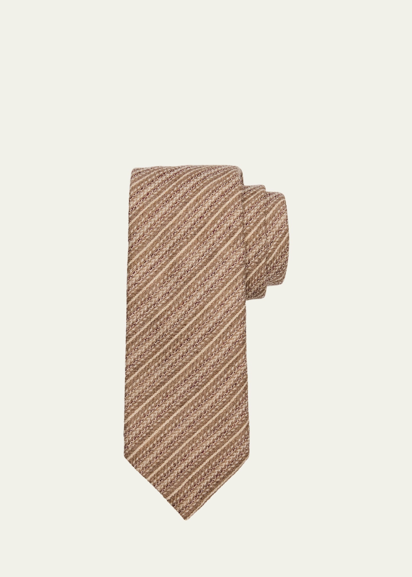 Men's Wool Jacquard Tie - 1