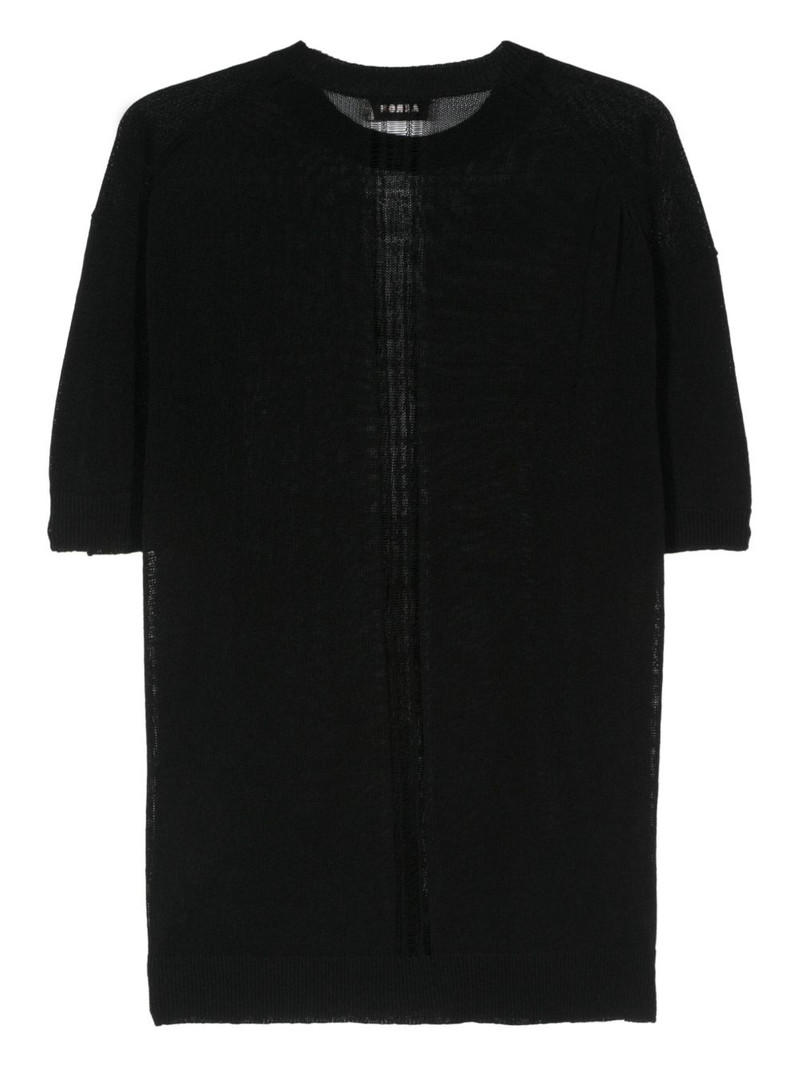 AERON Pliny semi-sheer knitted T-shirt outlook