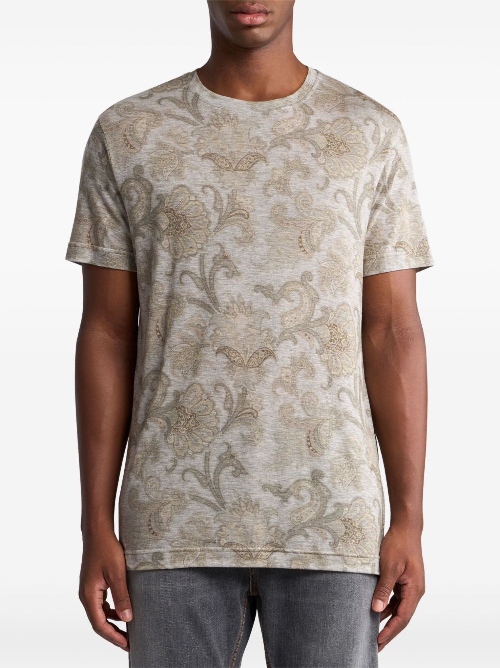 paisley-print T-shirt - 2