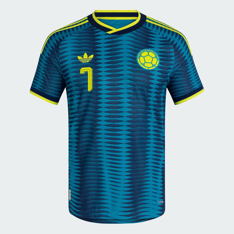 Colombia 26 Away Authentic Diaz Jersey 1