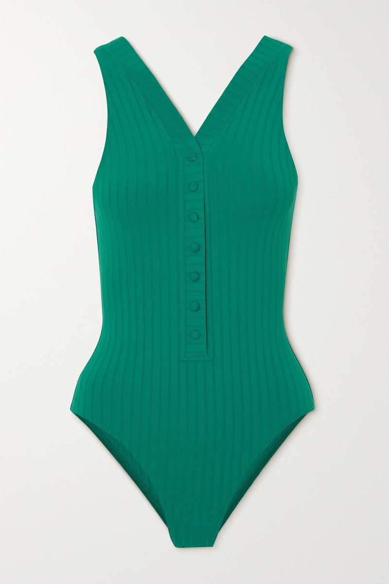 Caipirihna ribbed-knit swimsuit 1