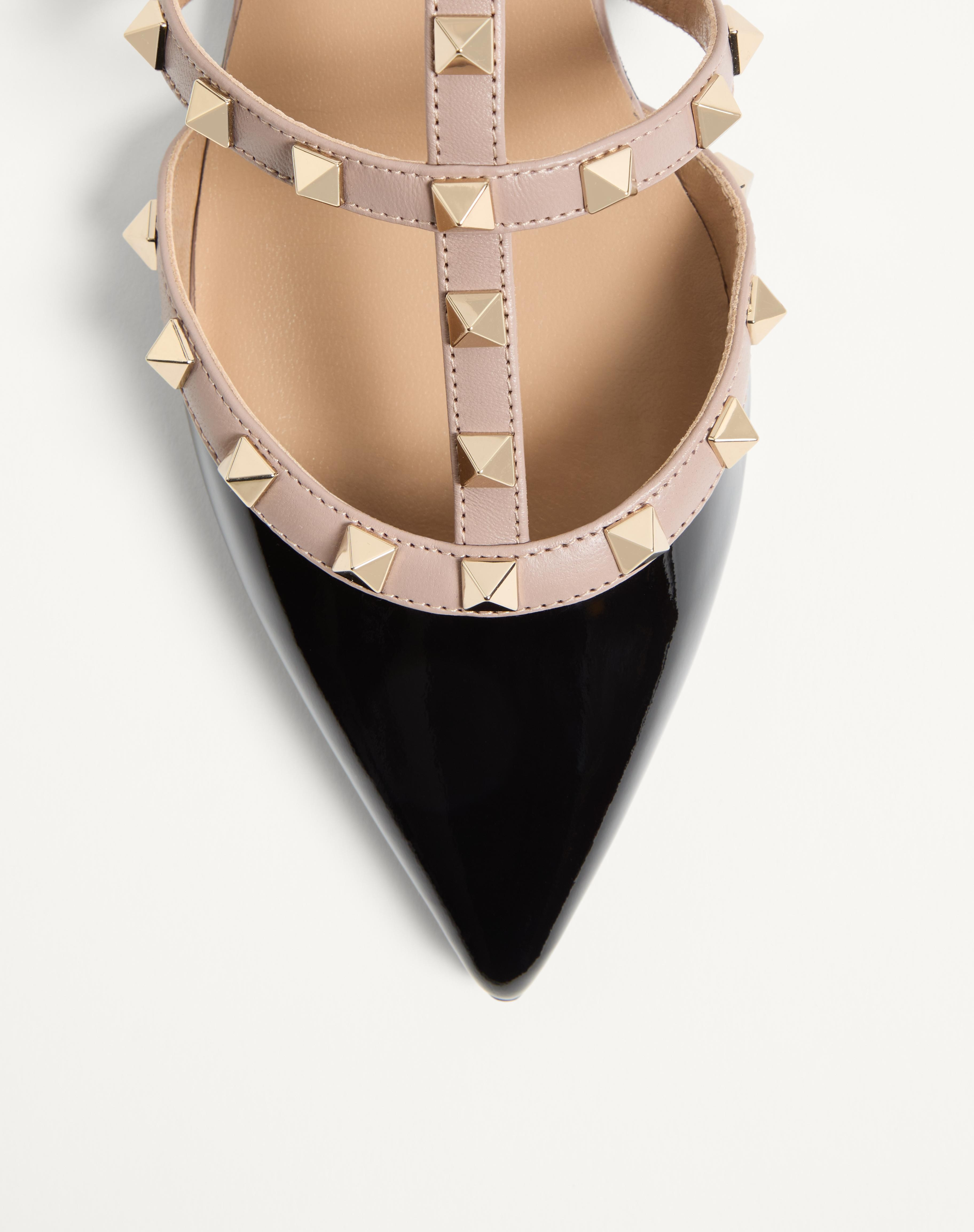 ROCKSTUD PATENT-LEATHER MULE - 6