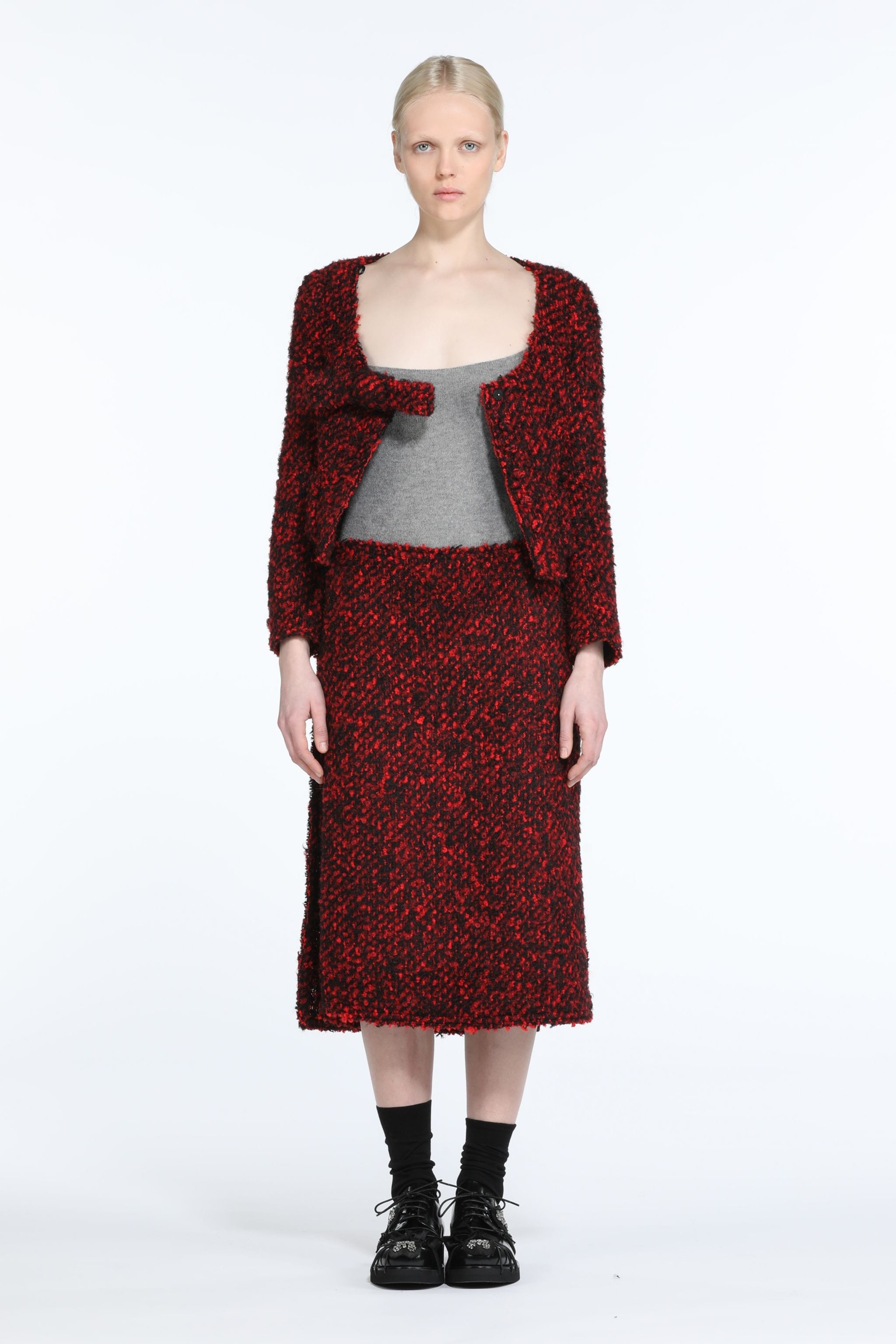 TWEED MIDI SKIRT - 4