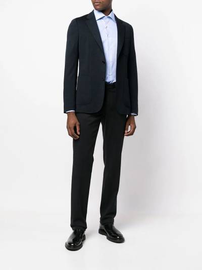 Canali slim-fit tailored trousers outlook