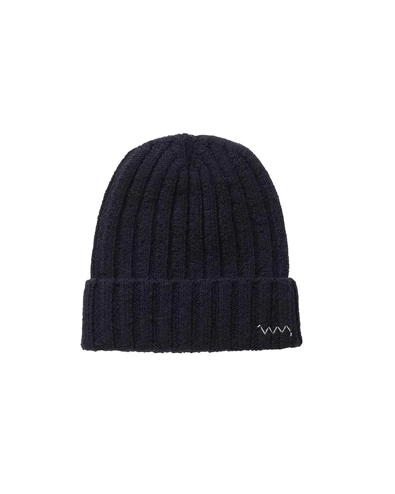 KNIT CAP (WOOL) NAVY - 1