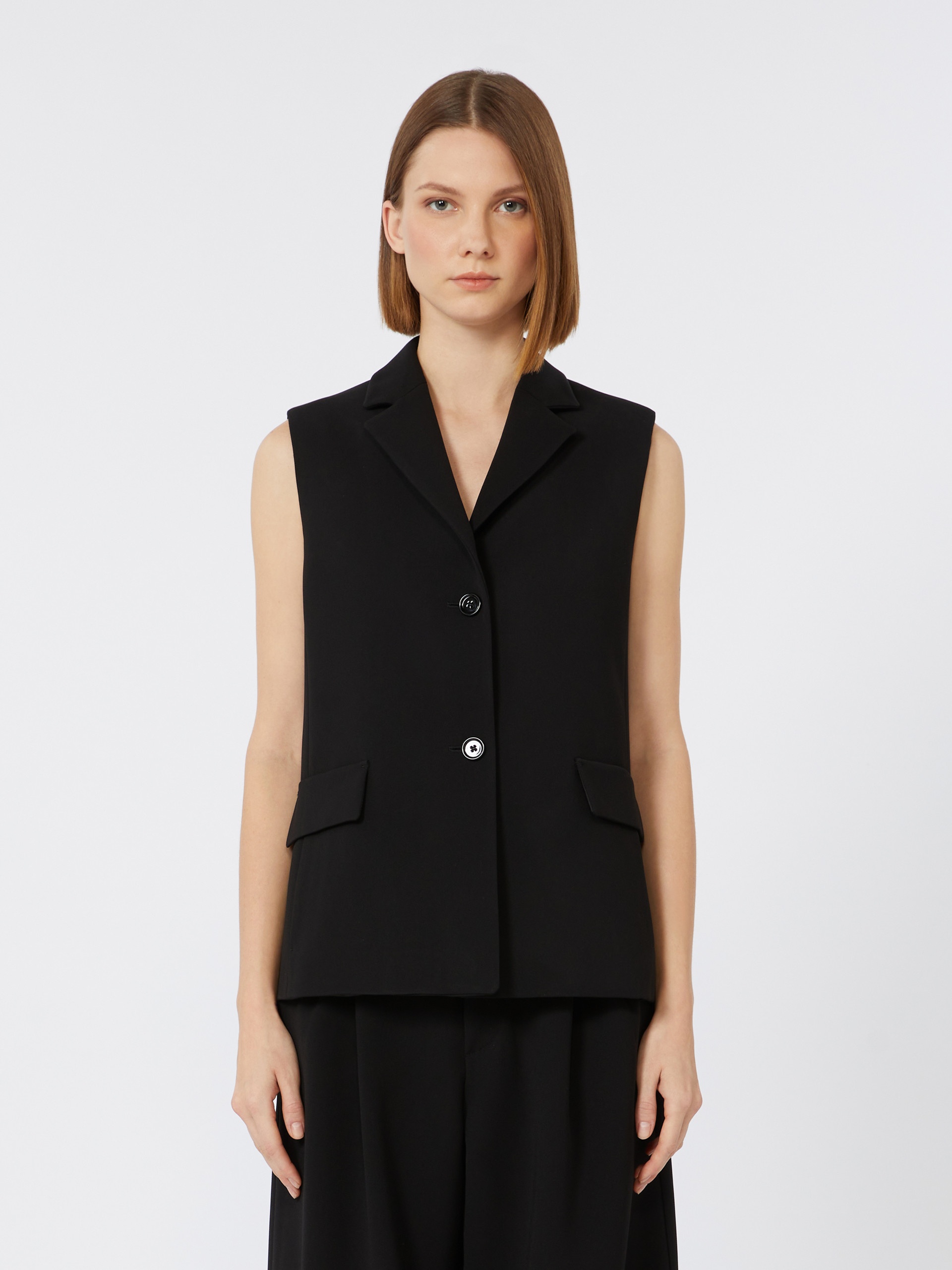MIRA Straight-fit cady gilet - 3