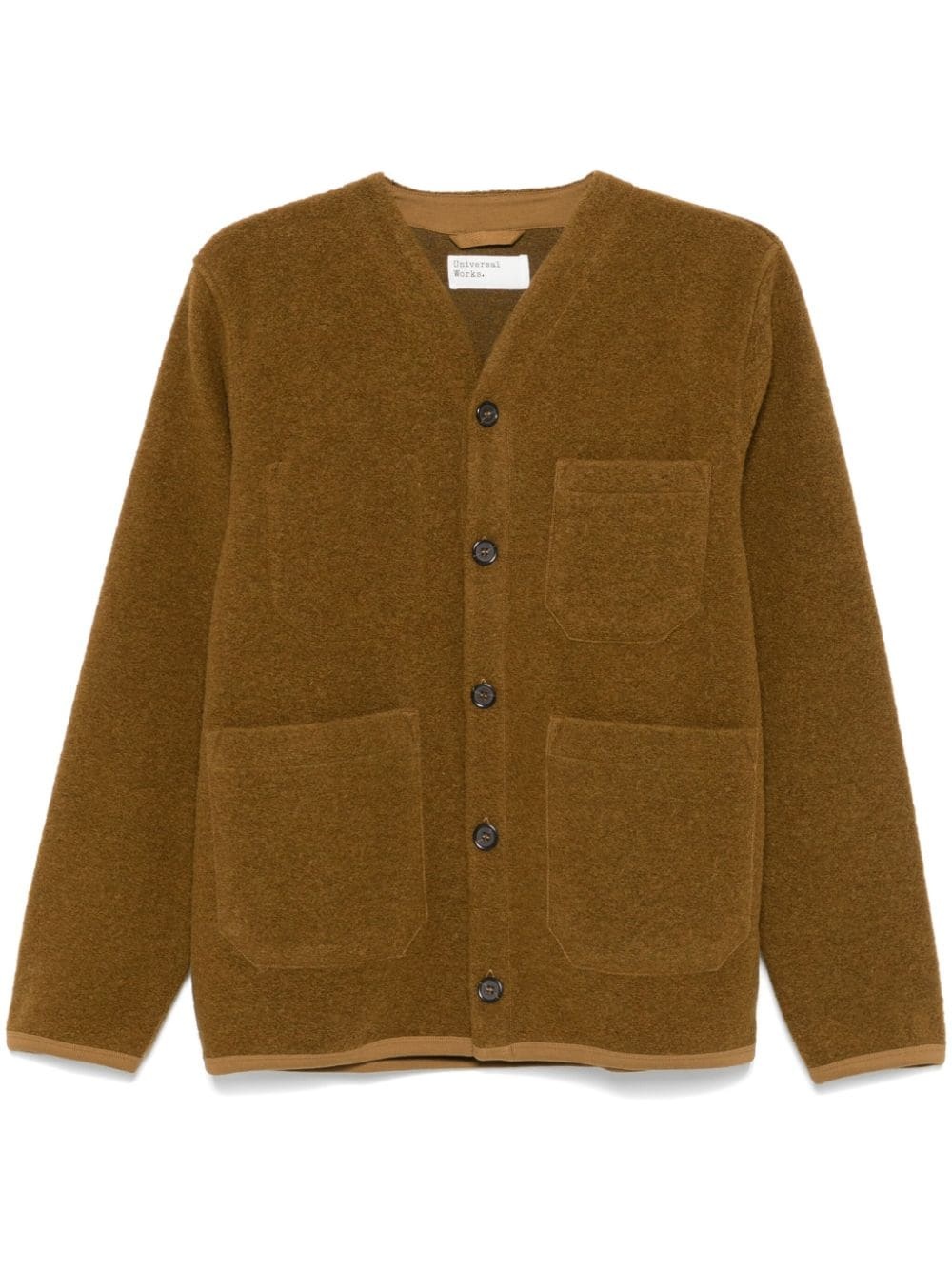 fleece cardigan - 1