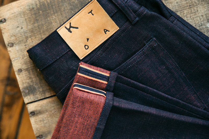 The Pen Slim etched - Bordeaux Raw 13oz Selvedge 3