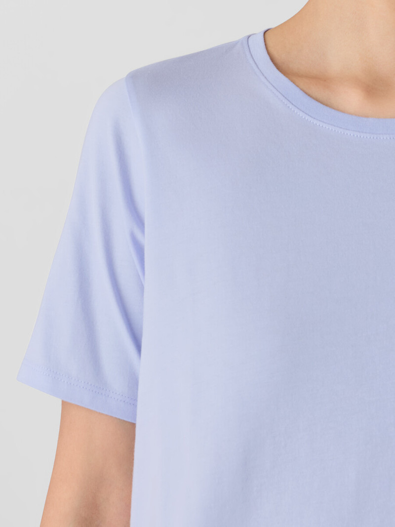 Organic Pima Cotton Jersey Round Neck Tee 5
