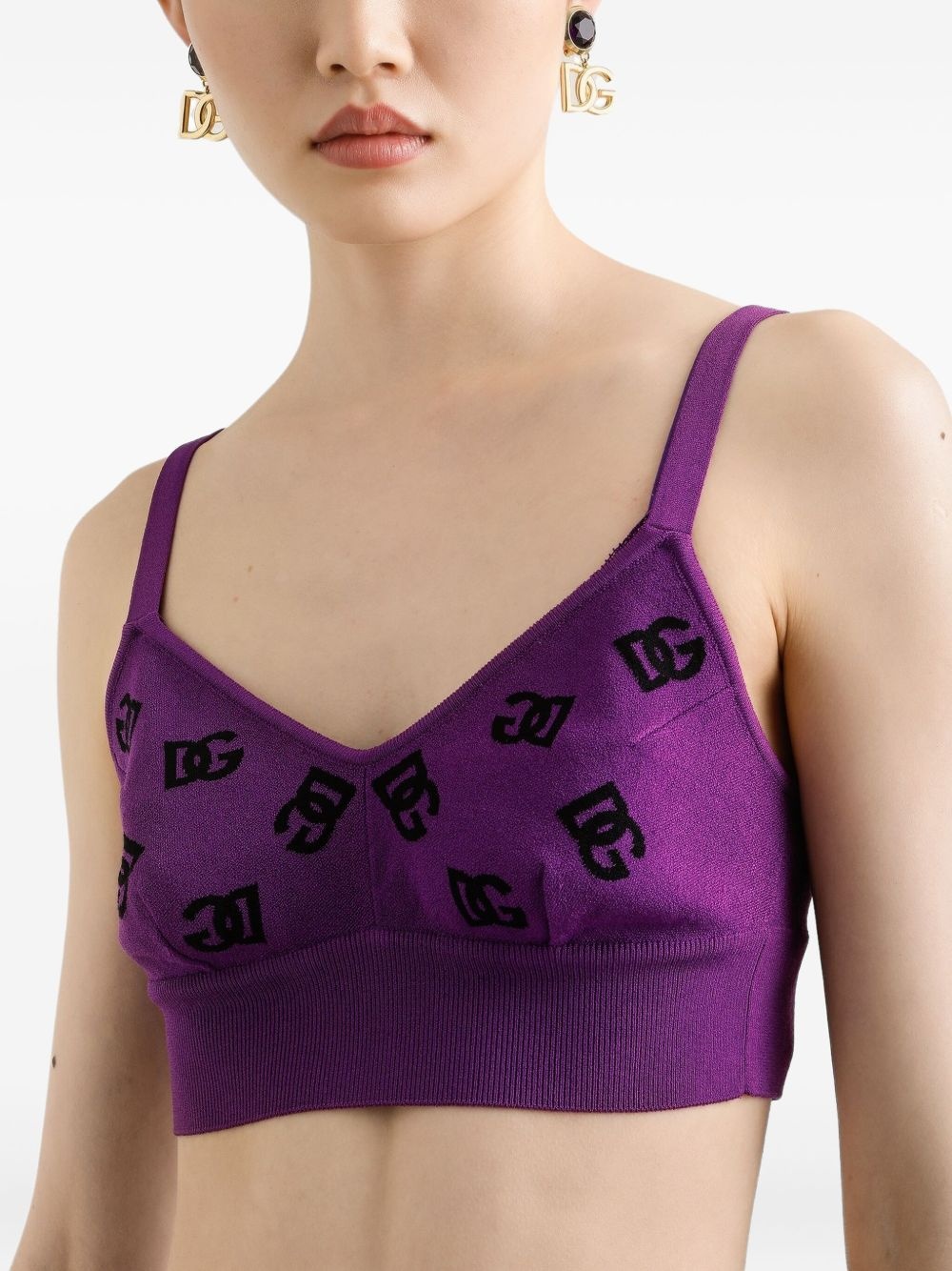 logo-motif crop top - 5