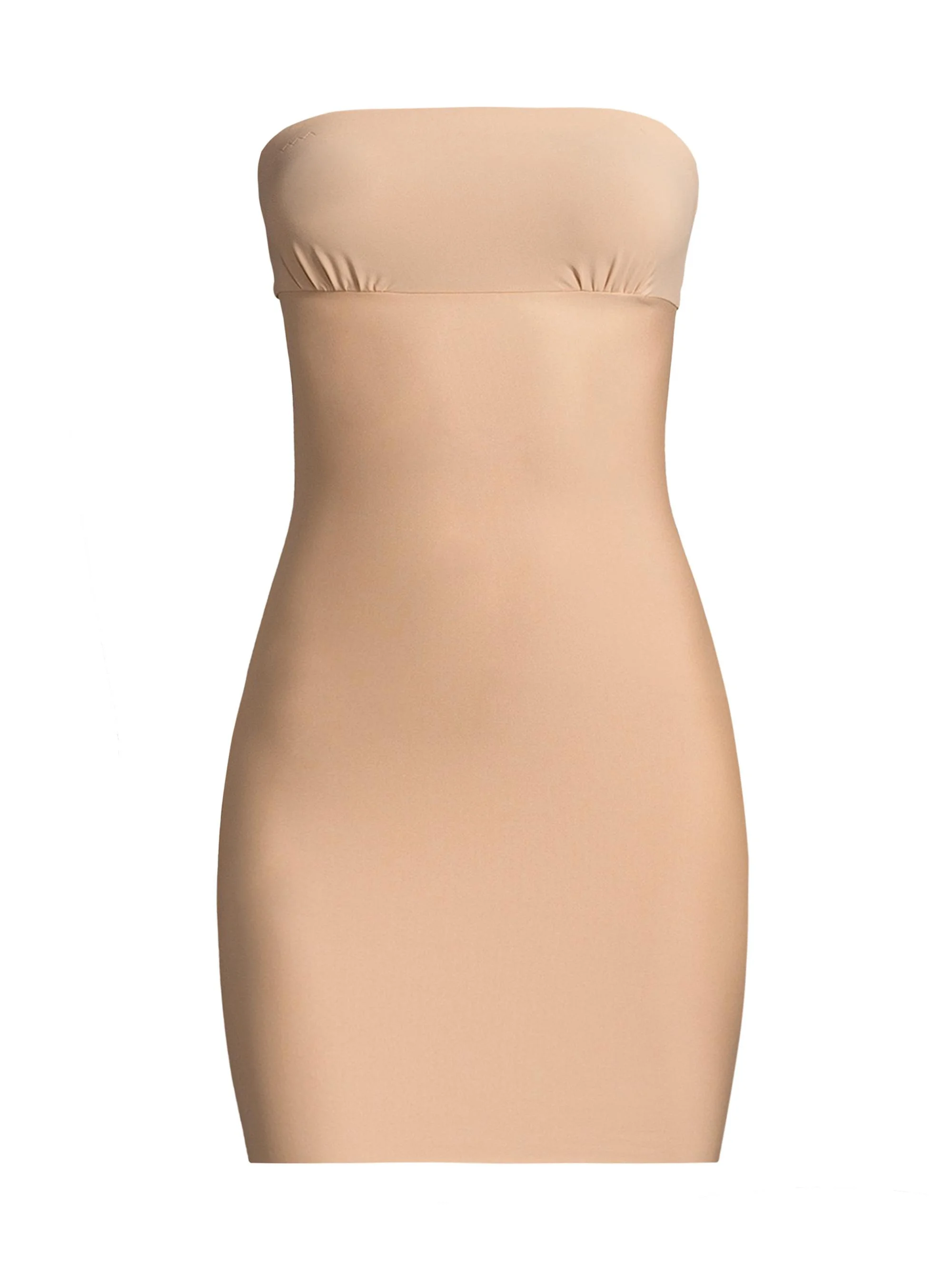 Women's Two-Faced Tech Strapless Slip Dress - Beige - 1
