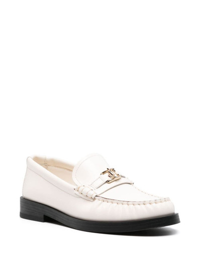 JIMMY CHOO Addie leather loafers outlook