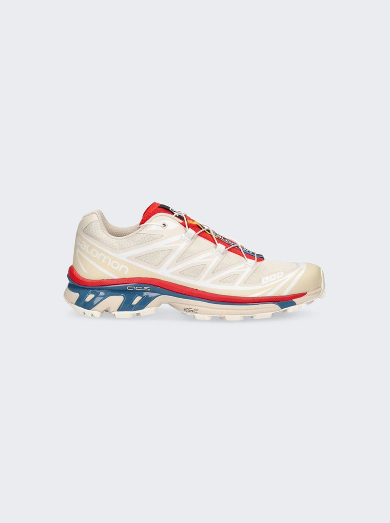 Salomon – XT-6 Almond Milk/Bleached Sand/Aurora Red - 1