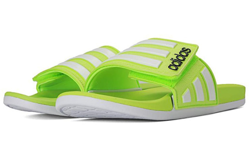 adidas adidas neo Adilette Fluorescent 'Green' EH2849 outlook