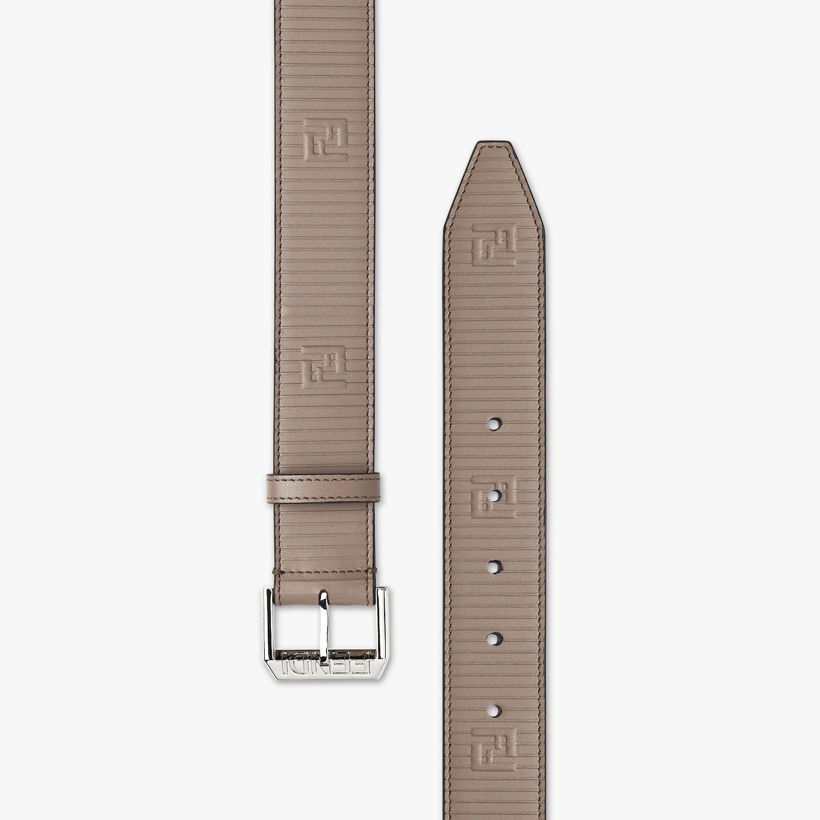 Brown leather belt - 2