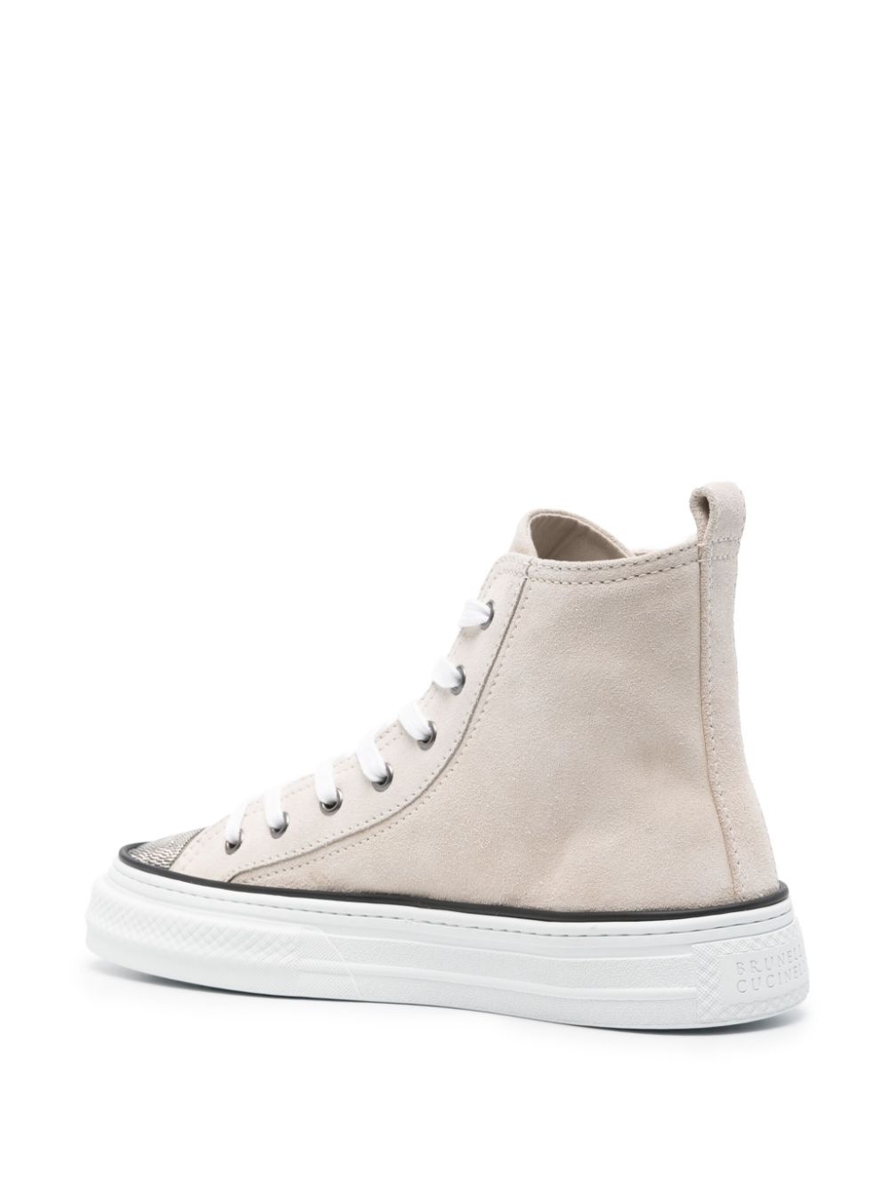 Monili-embellished high-top sneakers - 3