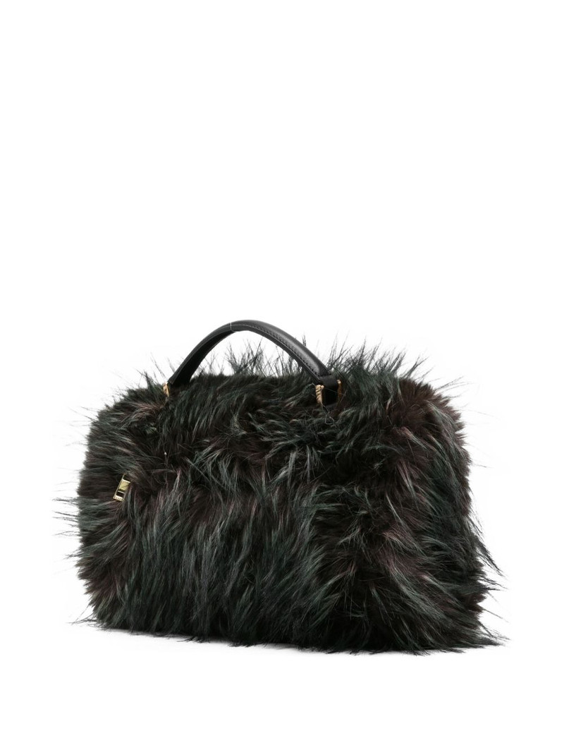 sacai faux fur tote bag outlook