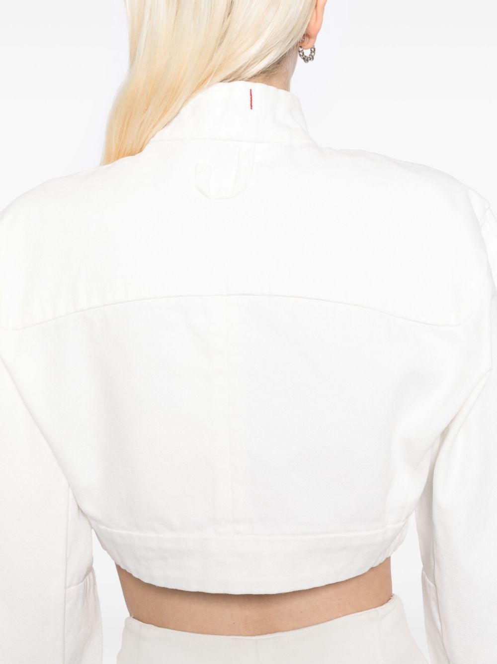 zip-up cropped jacket - 5