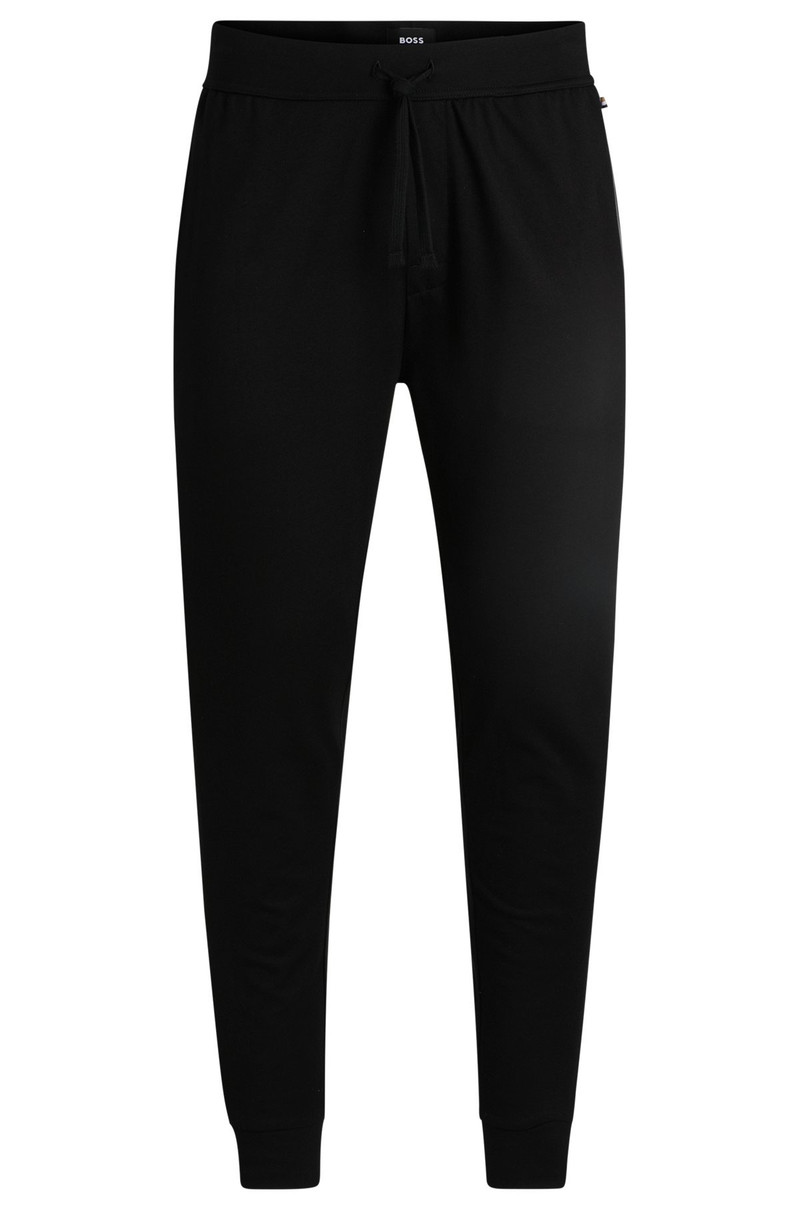 DRAWCORD TRACKSUIT BOTTOMS IN COTTON TERRY WITH LOGO PRINT 1