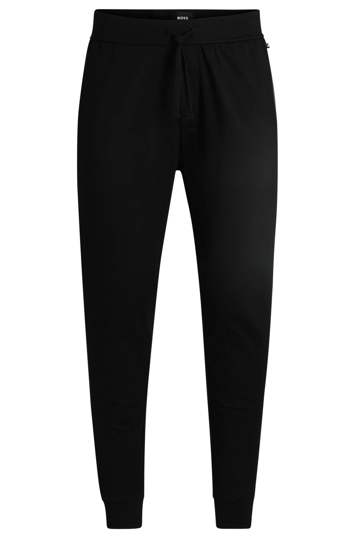 DRAWCORD TRACKSUIT BOTTOMS IN COTTON TERRY WITH LOGO PRINT - 1