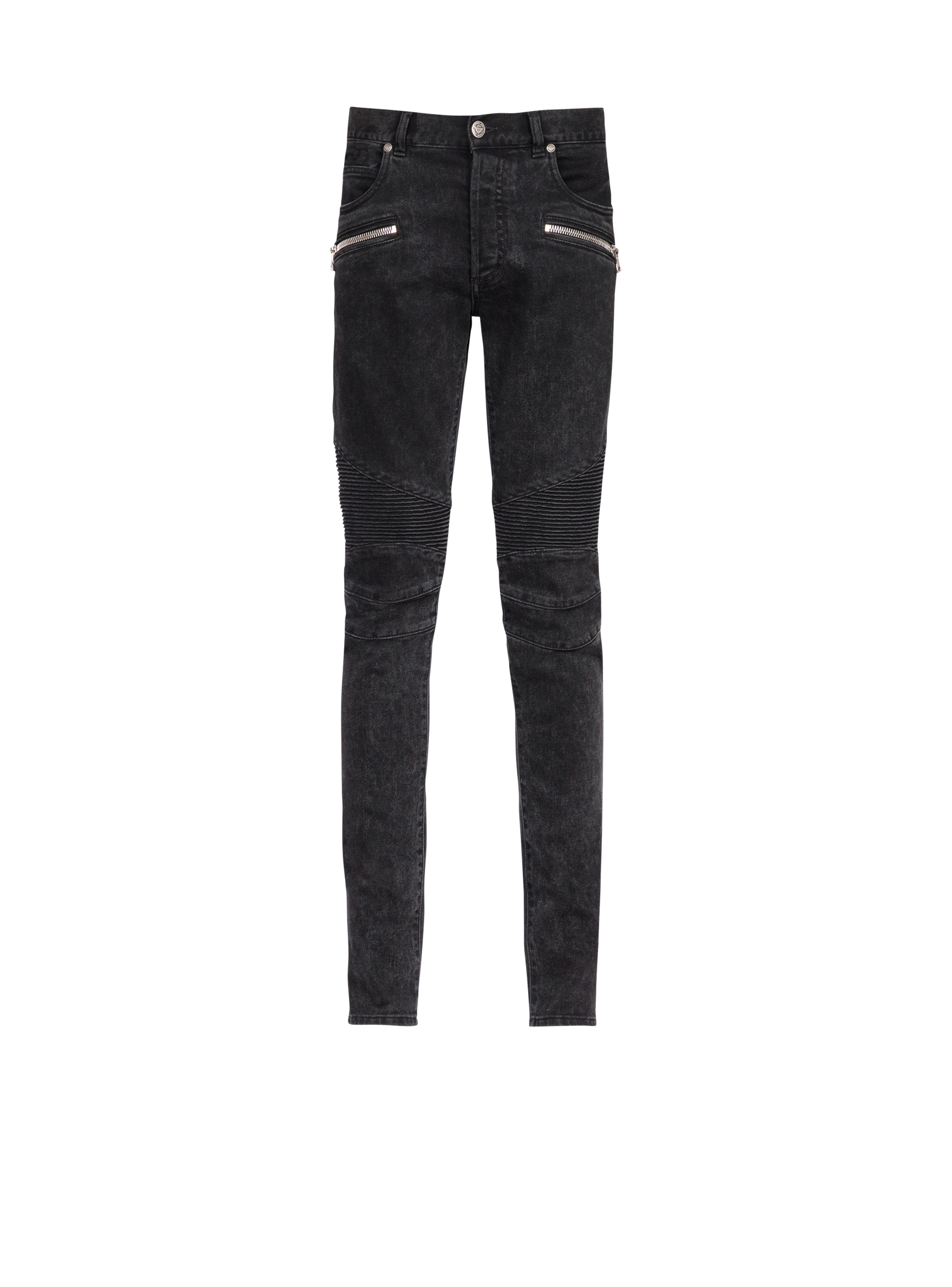 Slim cut cotton jeans - 1