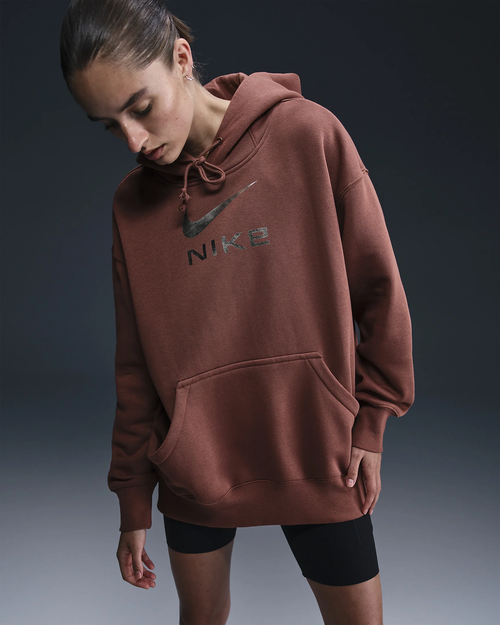 Nike Sportswear Phoenix Fleece Women's Oversized Pullover Graphic Hoodie - 1
