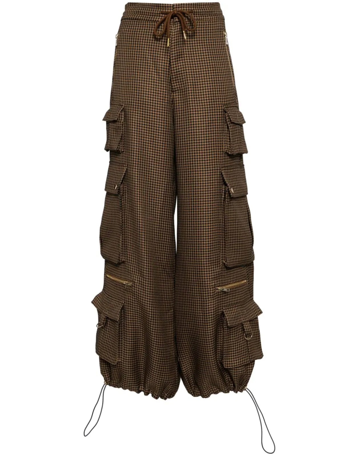 Houndstooth Cargo Pants - 8